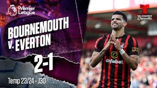 Bournemouth v. Everton 2-1 - Highlights & Goles | Premier League | Telemundo Deportes