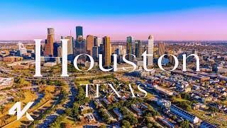 Houston 4K SkyView Drone | Stunning Aerial Footage of Houston, Texas, USA With Gentle Music