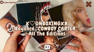 Beyoncé "COWBOY CARTER" All The Editions CD UNBOXING