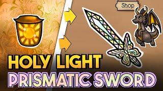 Buy the HOLY LIGHT: PRISMATIC SWORD & HOLY DRAGON | Backpack Battles