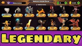 ALL LEGENDARY CARD'S IN ONE DECK? CASTLE CRUSH GAMEPLAY