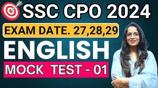 SSC CPO 2024 English Mock Test -1 || English || English With Rani ma'am