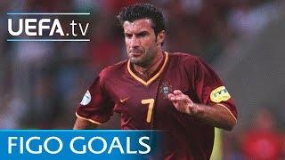 Luís Figo: Watch five of his greatest goals