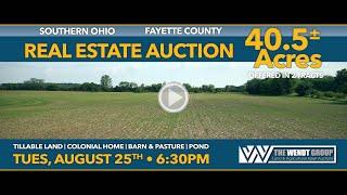 Southern Ohio Land & Real Estate Auction | TheWendtGroup.com