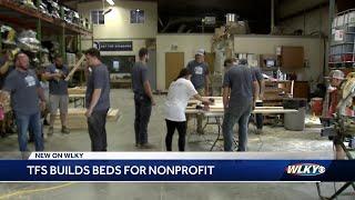 Louisville business builds beds for nonprofit