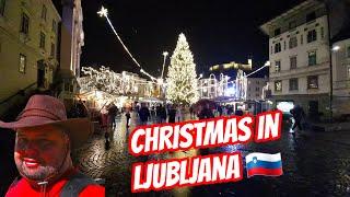 LJUBLJANA CHRISTMAS LIGHTS 2024  SLOVENIA  NEW YEARS LJUBLJANA ️