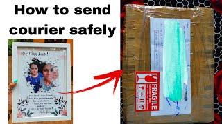 Glass frame packing for courier|Packing tips|Shipping|Courier|Photo frame|Malayalam|Craft|Art