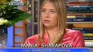 Sharapova  speaks with M.Lauer about her Wimbledon win.