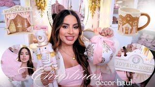 HUGE Christmas Decor Haul 2024! Pink Holiday Finds from TJMaxx, HomeGoods, Michaels, & Marshalls 