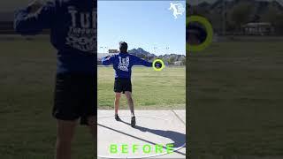 Fix Discus Throw Technique: Pivoting & Hips ⏰ Fixed in 1 Practice!  #trackandfield #discusthrow