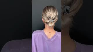 3 simple claw clip hairstyles!