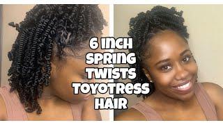 6inch CROCHET SPRING TWISTS WITH THE ILLUSION BRAID PATTERN | TOYOTRESS COLLECTION |ThatsKeAndra