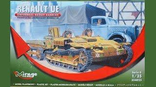 Unboxing 1/35 Renault UE Light armored Carrier from MirageHobby