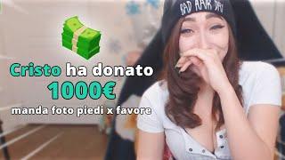 Ho DONATO 1000€ a STREAMER a caso su Twitch...