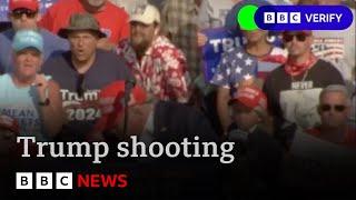 Trump shooting: new video shows police alerted almost 2 minutes before gunman opened fire | BBC News