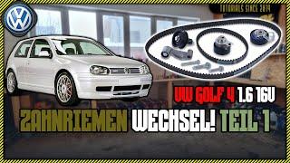 VW Golf 4 1.6 16V | Wir verbauen einen neuen Zahnriemen 1/2 #diy #tutorial #cars