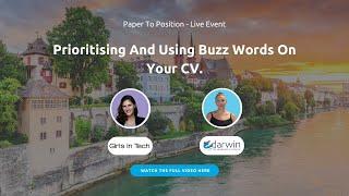 Prioritising and using Buzz Words on your CV