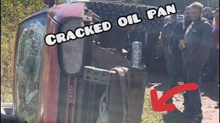 Roadside oil pan fix