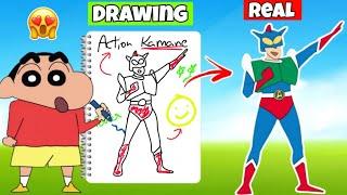 Draw Became Real Nobita Enjoy With his friends | Shinchan And Nobita Game | Funny Game