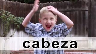  Cabeza, Cara, Hombros, Pies  A Song in Spanish for learning the parts of the body