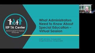 What Administrators Need to Know About Special Education - Virtual Session