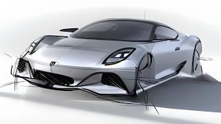 Real Time Car Design Sketching (Digital)