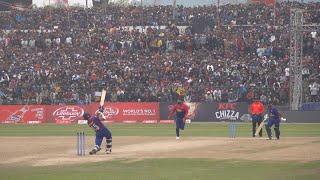 Gulashan Jha hit 20 runs off Muhammad Waseem to make Nepali fan Crazy and secure Victory for Nepal