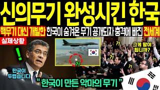 핵무기 개발하기 말래서 수조 원 투자해서 작정하고 개발한 악마의 무기 잠재적 핵무기 보유국 한국