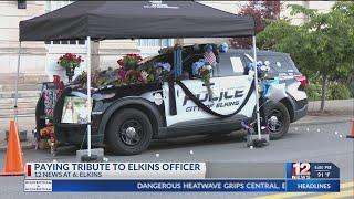 Community pays tribute to Elkins police officer found dead Friday