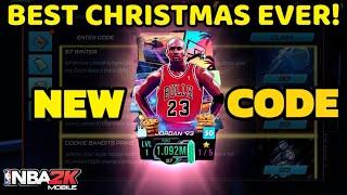 nba 2K mobile codes 2/5 Christmas codes are out Get Free Micheal Jordan and Olajuwon #nba2kmobile