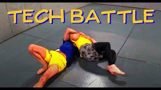 TECH BATTLE! - BJJ - Ryan vs Jared - with commentary!