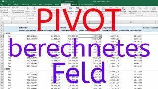 Excel Pivot Tabelle: Berechnetes Feld einfügen - Tutorial [Erklärung, Beispiel, Anleitung]