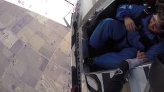 Johnny Korthuis - Calvin's first tandem at Edmonton Skydive Center