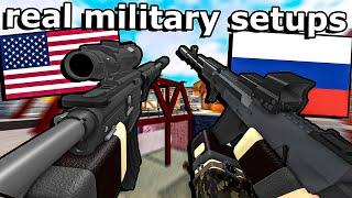 Using REAL LIFE MILITARY SETUPS in Phantom Forces...