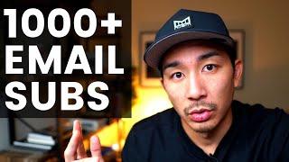 How I Grew My Email List By 1,000+ Subscribers In 5 Days (For FREE)