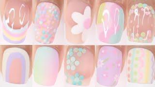 75 EASY SPRING NAIL DESIGNS! | HUGE Spring pastel nail art compilation perfect for beginners