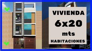 REMODELACION VIVIENDA 6X20 - HABITACIONES