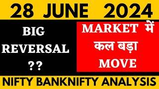NIFTY PREDICTION FOR TOMORROW & BANKNIFTY ANALYSIS FOR 28 JUNE  2024 | MARKET ANALYSIS FOR TOMORROW