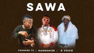 Founder Tz Ft. Harmonize & D voice - Sawa ( Official video )