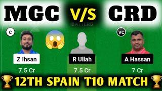 MGC VS CRD / MGC VS CRD Dream11 / MGC VS CRD Dream11 Prediction / MGC VS CRD Dream11 Today Match