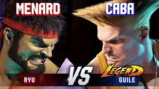 SF6 ▰ MENARD (Ryu) vs CABA (Guile) ▰ High Level Gameplay