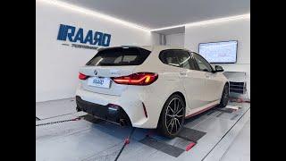 BMW F40 128ti - RAARO Performance downpipe + tune - 370hp 550nm - 100-200 km/h & sound - Pops&Bangs