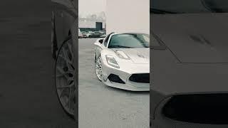 Silver Carbon Maserati MC20 ARIA body kit by 7Design