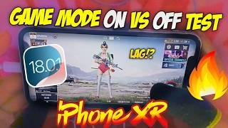 iPhone XR Game Mode ON Vs OFF Bgmi Test | Lag? | iOS 18.1 Release Date?