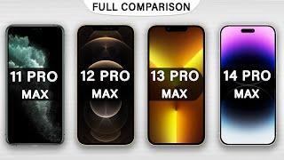 iPhone 11 Pro Max Vs 12 Pro Max Vs 13 Pro Max Vs 14 Pro Max Full Reviews in 2024
