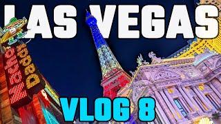 LAS VEGAS VLOG | Ri Ra’s, Paris Room Tour, Nacho Daddy & Cromwell Slots | Day 8 (April 2024)