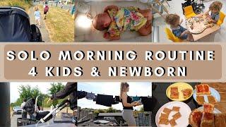 ️MORNING ROUTINE NEWBORN & 4 KIDS|  breastfeeding mum of 5, sahm, newborn & 4 kids