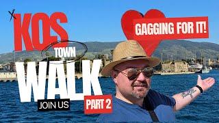 Old Town Kos part 2 of our Bodrum to Kos trip… gagging for a drink! 2024