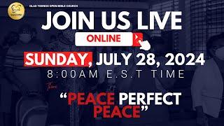 8:00 am - July 28, 2024 - Glad Tidings Open Bible Sunday Service