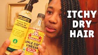 How to Clean and Moisture Scalp with Box Braids | Apple Cider Vinegar